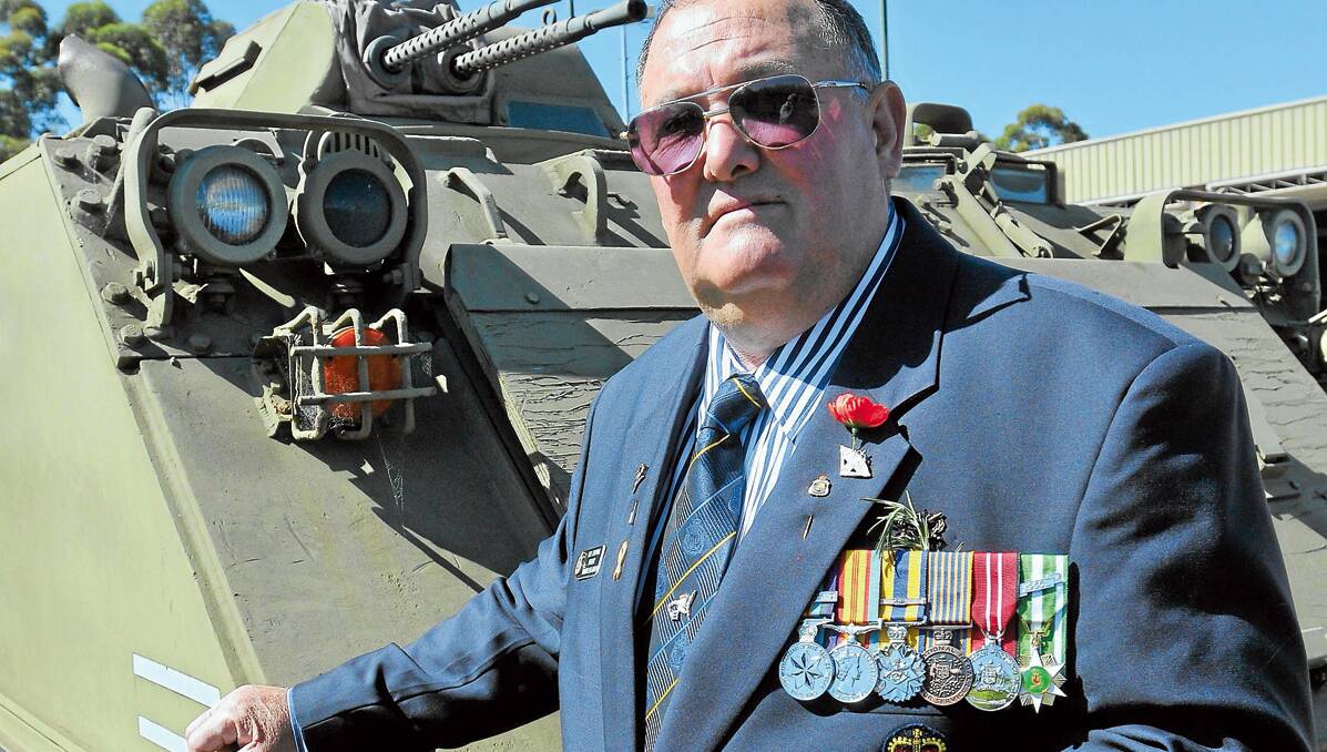 A MATTER OF HONOUR: Vietnam veteran Bob Chapman will honour his and his family’s past, and the memory of mates who didn't come back, as he leads the Tamworth Anzac Day march. Photo: Geoff O’Neill 240413GOD04