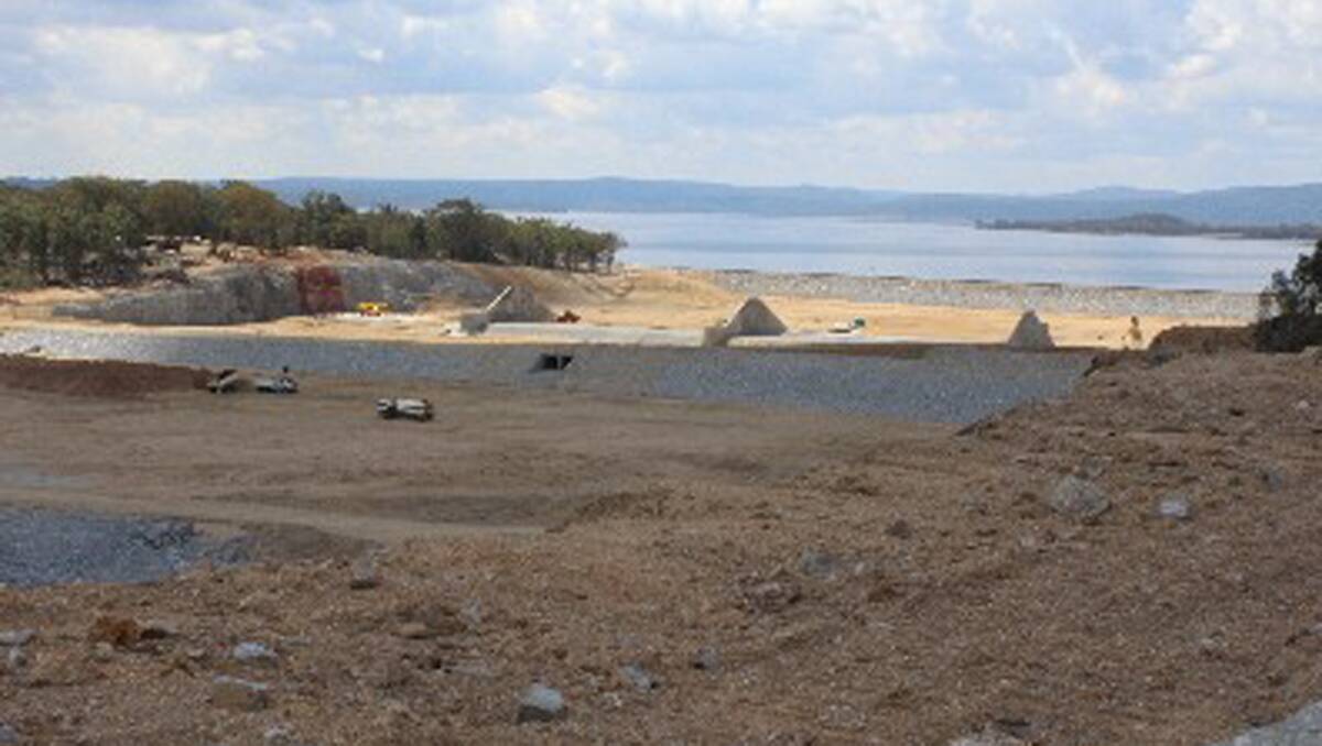 ON TRACK FOR COMPLETION: Work on the State Water upgrade to Copeton Dam is continuing, with the project expected to be finished early in the new year.