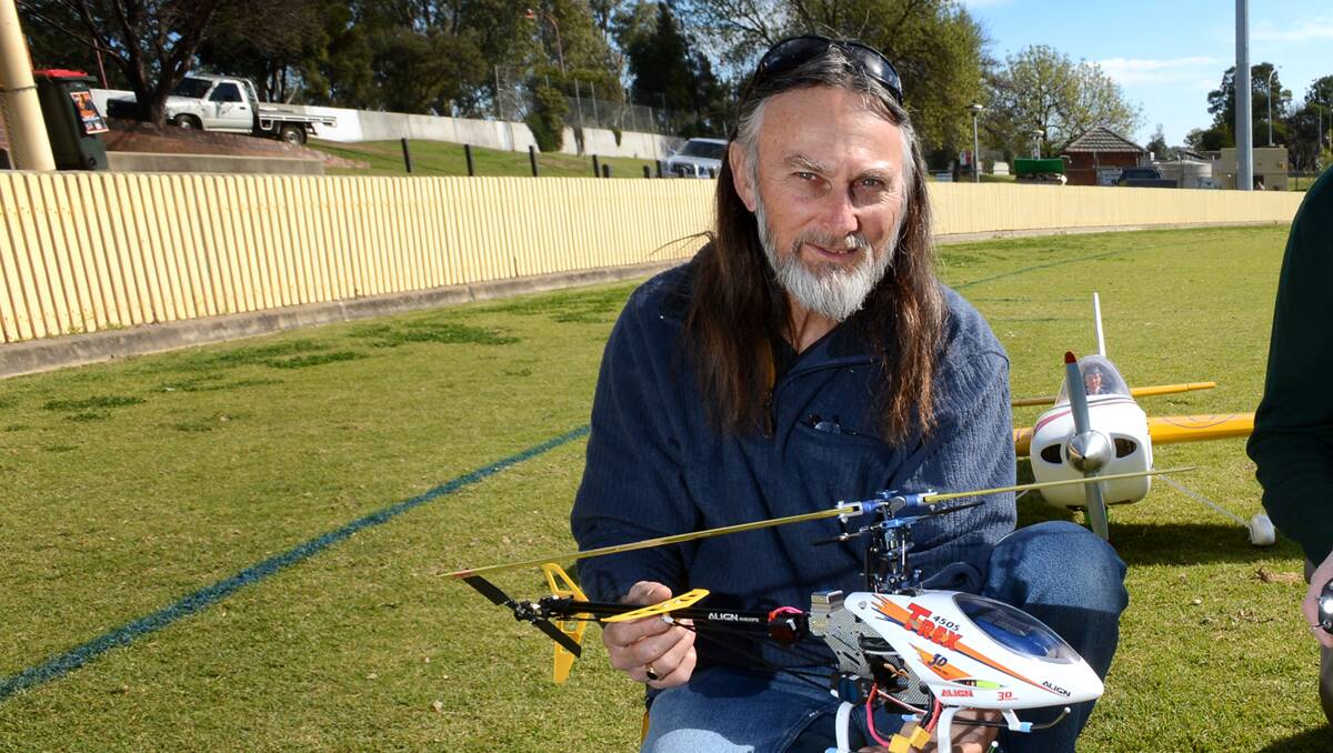 QUARREL: Tamworth Regional Aero Model Aircraft club president Larry Hoskins would like noise complaints against the club to cease. Photo: Barry Smith 190813BSA01