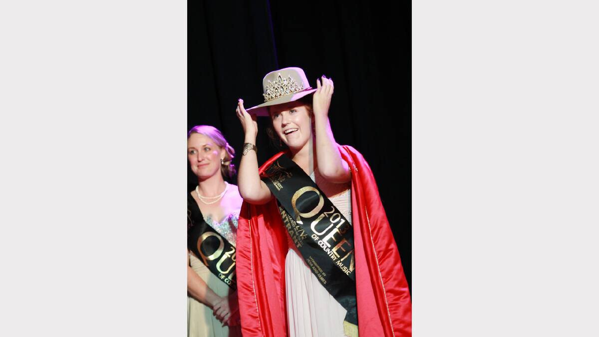 Tamworth's newest Queen: 18-year-old Sophie Dewhurst is named Queen of Country Music for 2013. Photo: Gareth Gardner