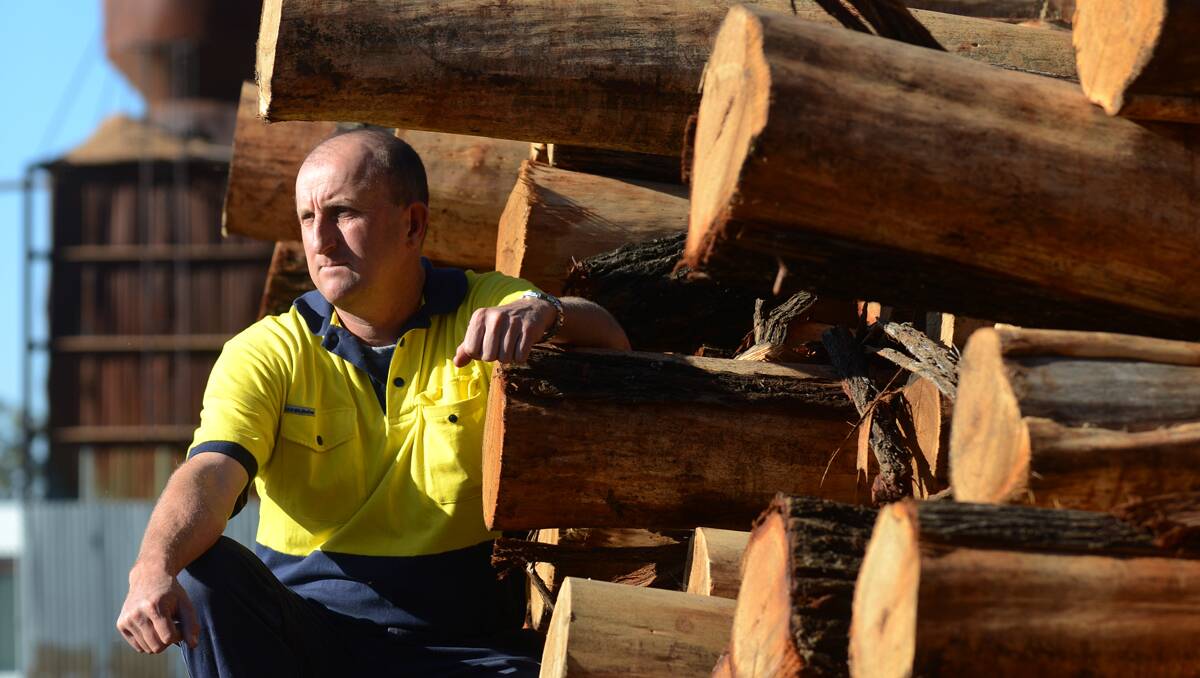 WAITING FOR ANSWERS: Gunnedah Timbers manager Paddy Paul is frustrated with what he sees as government inaction that’s threatening the future of the business.  Photo: Barry Smith 250713BSC02