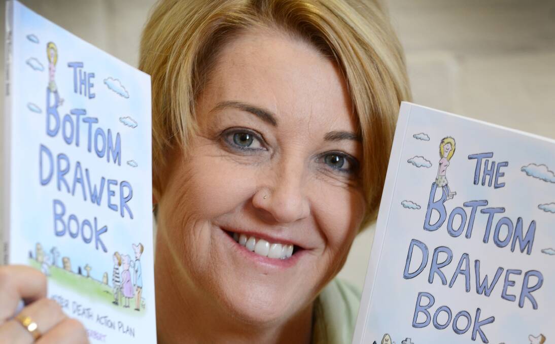 THAT TALK: ABC rural reporter Lisa Herbert traded the microphone to pen The Bottom Drawer Book about a difficult topic in a bid to help other families. Photo: Barry Smith 030214BSB02