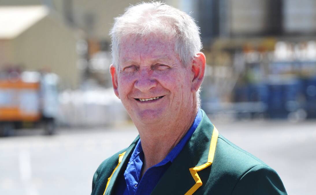 Greg Tideman has always dreamt of representing his country. The keeper batsmen is living the dream on a tour of South Africa with the Australian Over 60s cricket side. Photo: Geoff O'Neill 310114GOB01