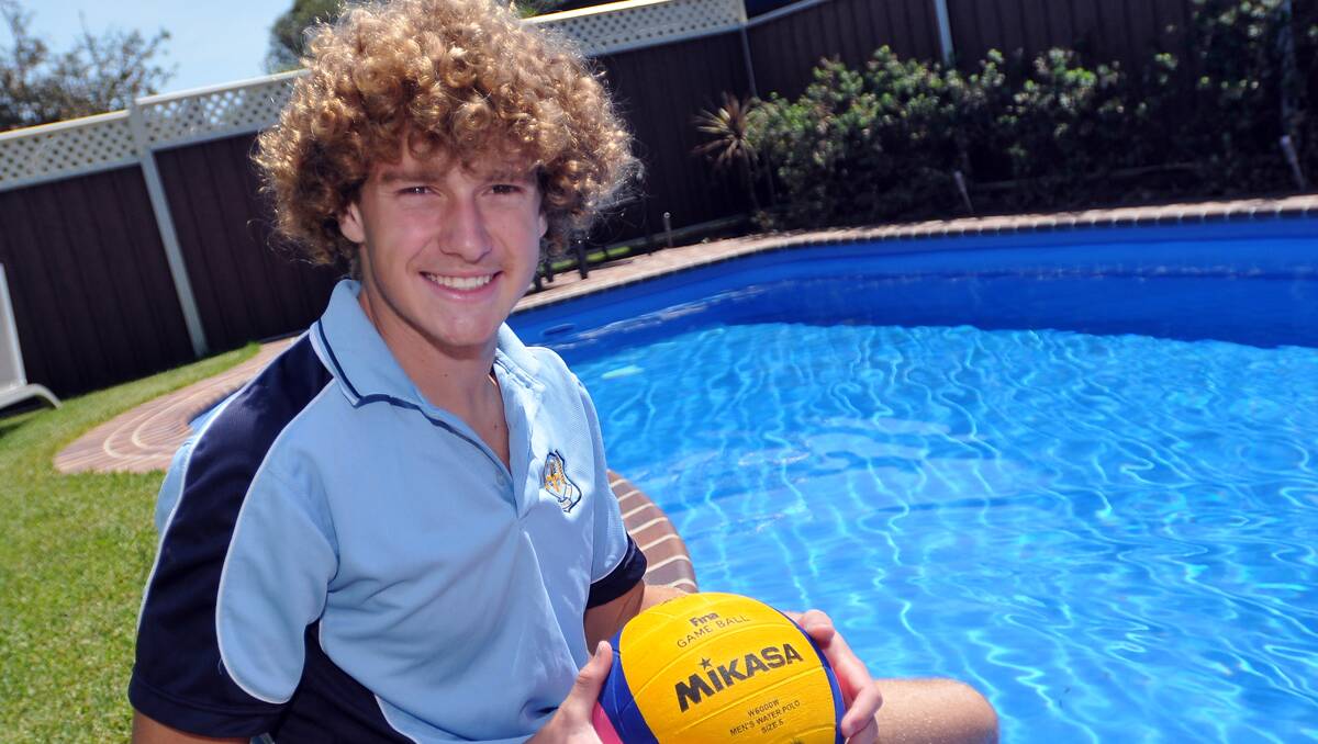 Laarn White received the perfect water polo Christmas present this week – an invite to next week's Perth International junior tournament. Photo: Geoff O’Neill 191212GOE01