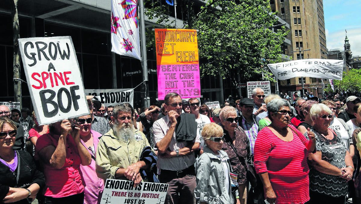 The rally in Sydney yesterday.