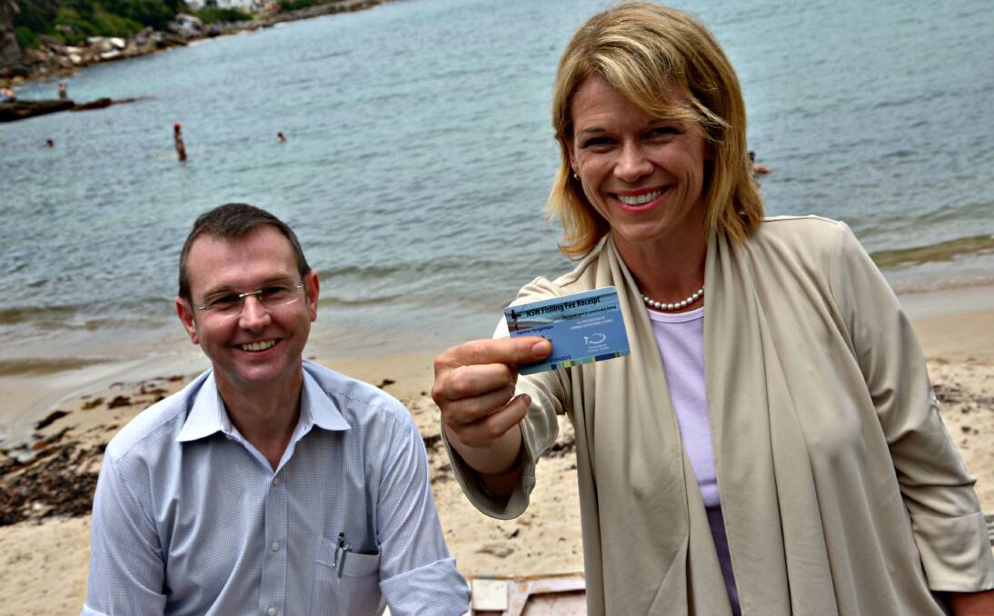 Minister for Primary Industries Katrina Hodgkinson and Member for Coogee Bruce  Notley-Smith have reminded people to hold a valid NSW Recreational Fishing Fee Receipt if they are going fishing this holiday season.  