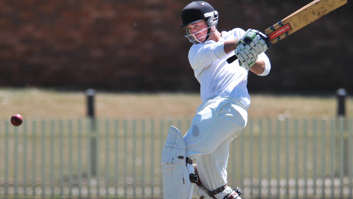 South Tamworth’s Sam McHugh is set to debut for Central North this weekend and will figure with bat and ball.  Photo: Barry Smith 211012BSH14