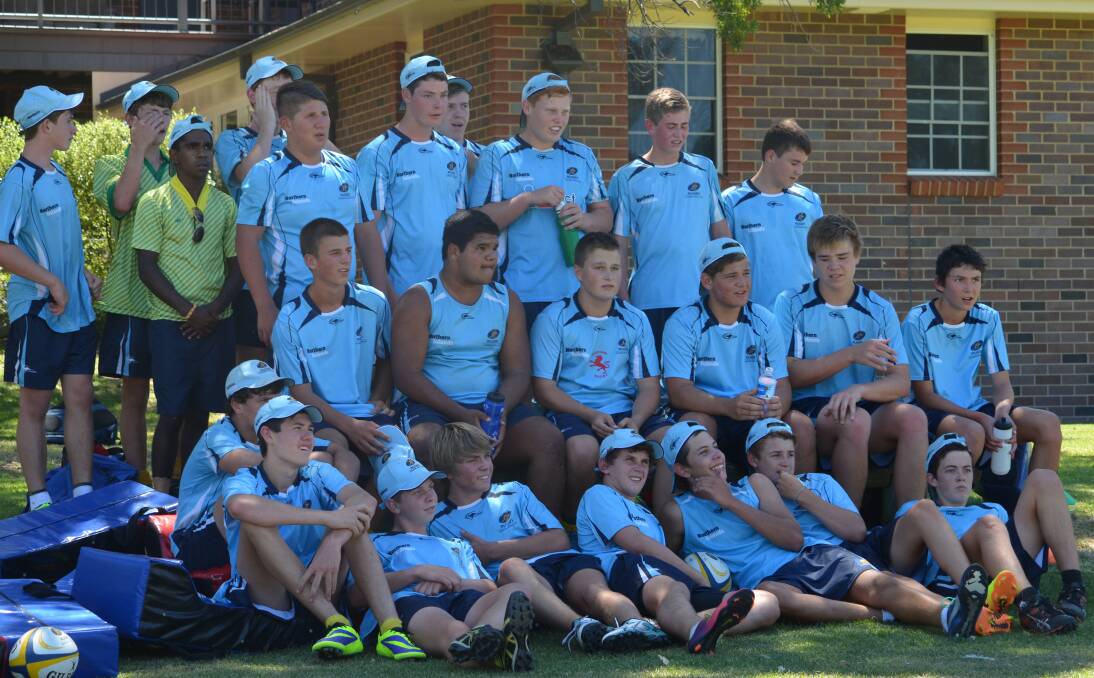 The Northern Inland U15s squad at the final training session before their first game against Sydney South West next Sunday.  Photo: Christopher Bath 010214CBB0114