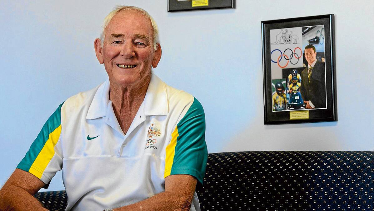 BIG SUPPORTER: Ron Surtees was the force behind an Olympic honour board in Peel St, a civic salute to the greatest athletes of Tamworth and the surrounding district. The board will be unveiled next week. Photo: Barry Smith 260713BSD03
