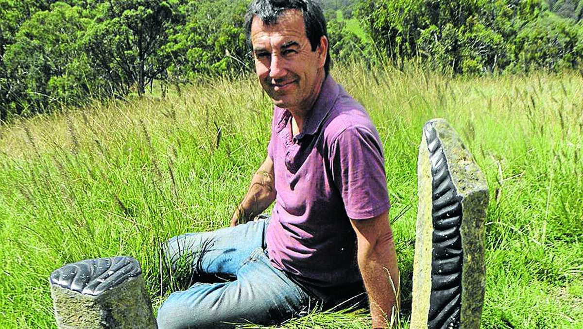 GRASSY ARTS: Rock sculptor Andreas Buisman is one of a number of artists who will be showing works for NERAMble this weekend.