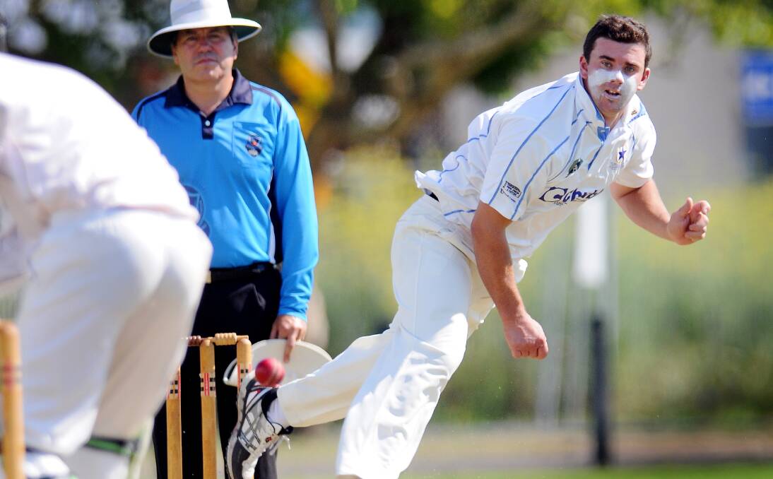 Old Boys allrounder Aaron Hazlewood will finally get his chance to play in an SCG Country Cup final tomorrow. Photo: Gareth Gardner. 211213GGC03