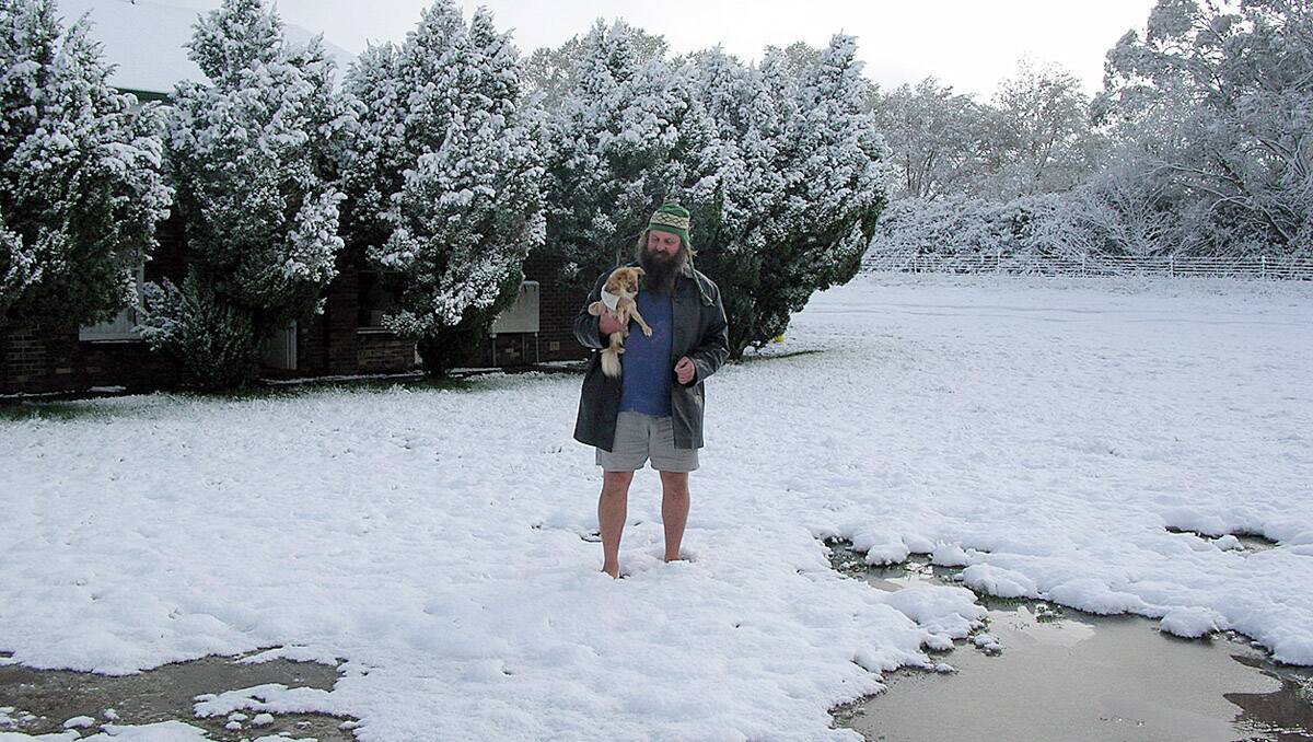 The Northern Tablelands is covered with snow this morning as a cold front brought winter in October to Guyra, Glen Innes and Armidale. Photo: Guyra Argus