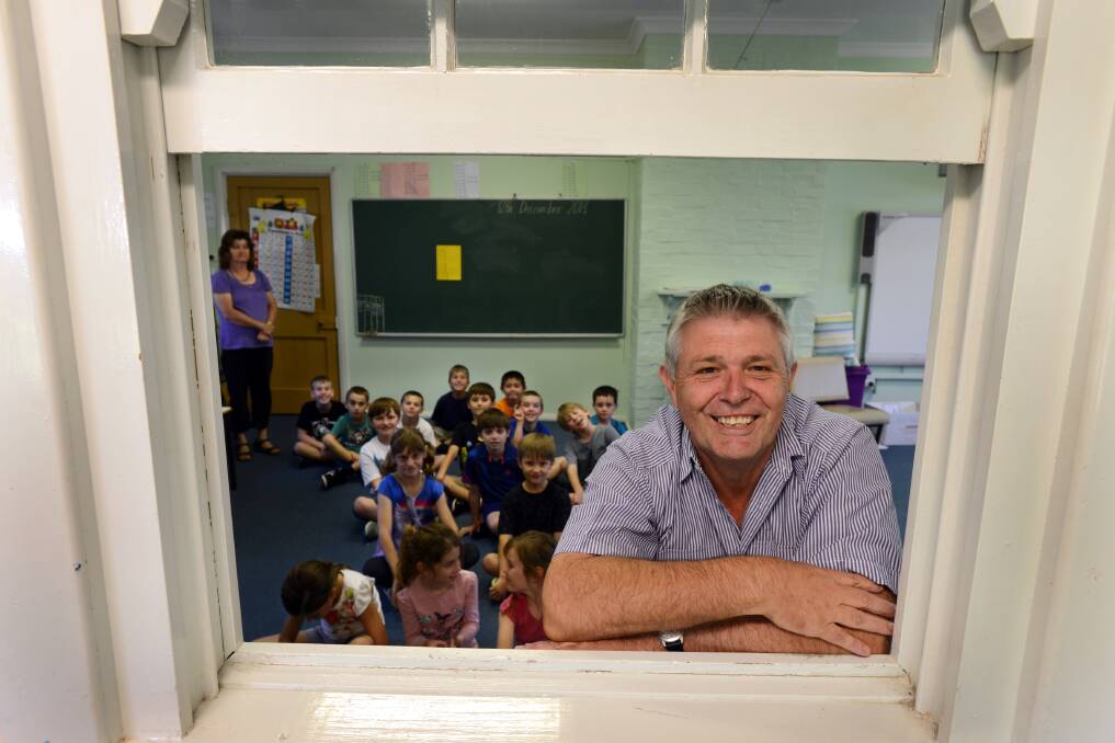FINAL BELL: Outgoing Tintinhull Public School principal Steve Hawkins says his 14 years at the school were the richest of his life. Photo: Barry Smith 121213BSA05