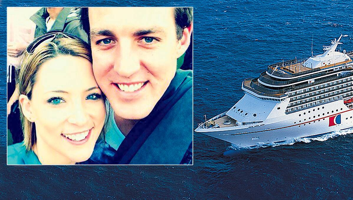 HOPES FADING: Paul Rossington and partner Kristen Schroder never got off the Carnival Spirit and an extensive search has failed to find them.