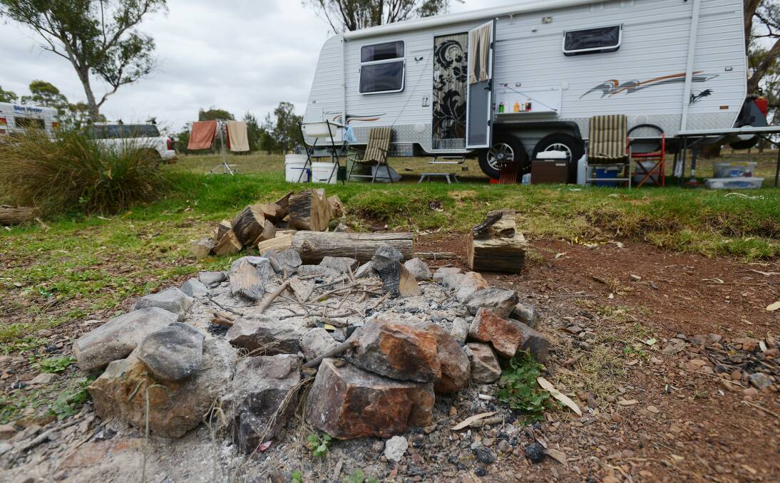 REMAIN VIGILANT: Fire crews are urging campers not to second guess fire dangers while holidaying in Tamworth for the country music festival. Photo: Barry Smith 090114BSC02