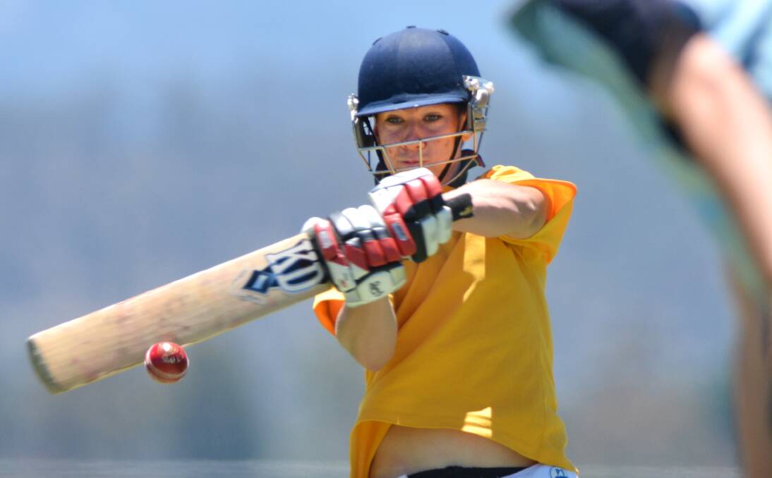 Farrer’s Campbell Baker hit 15 in North West’s successful run chase yesterday.  Photo: Barry Smith 261113BSA15