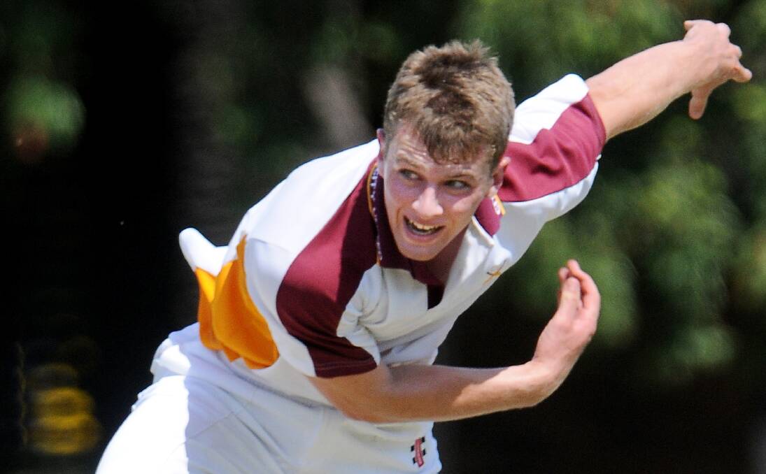 Tamworth’s Jack McVey will be a bowling spearhead when the NNSW  Emus play for the Boomerang Trophy today.  Photo: Gareth Gardner  211213GGB05