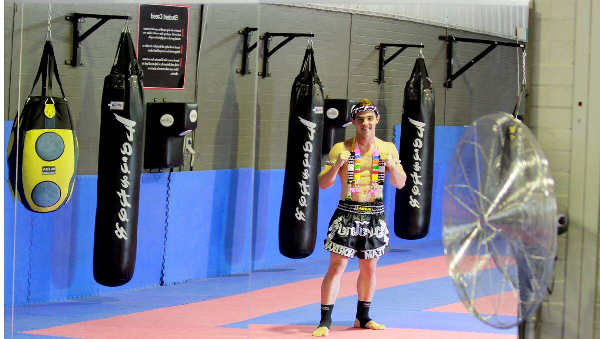  Malachii Schofield has his first muay thai bout in Sydney tomorrow night. Photo: Robert Chappel 210313RCB01