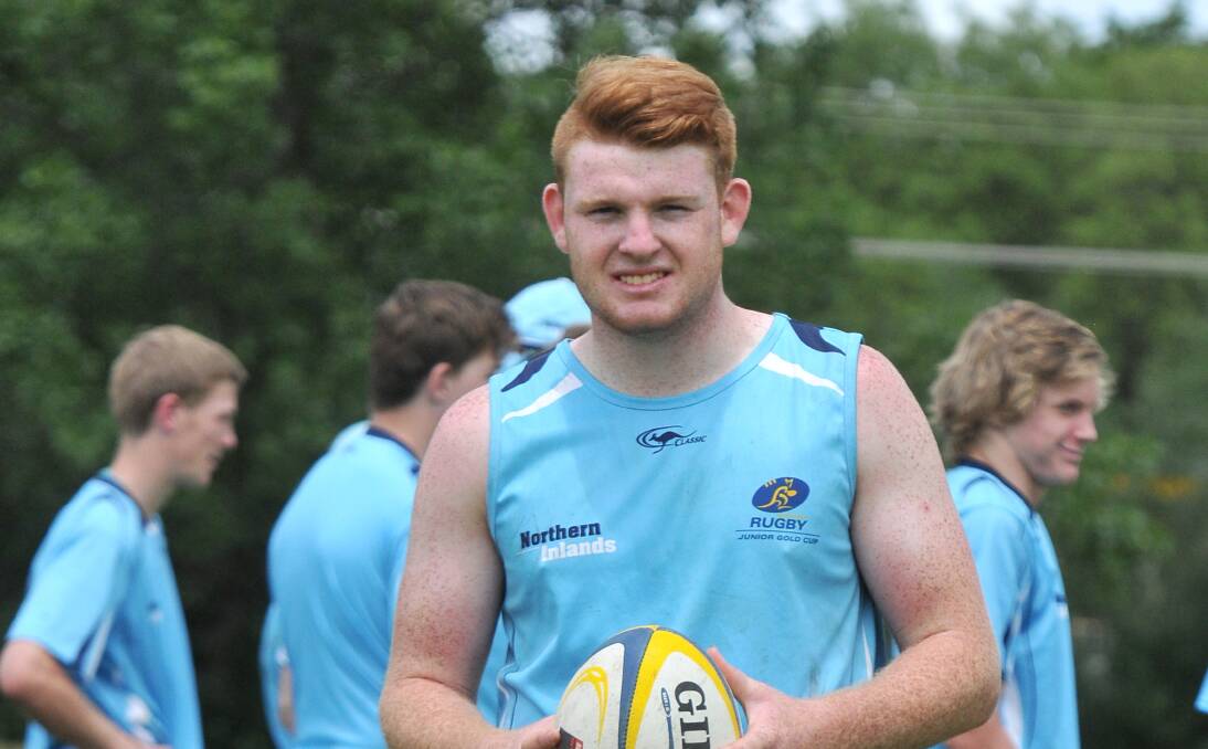 Nick McCrohon is taking full advantage of the Rugby Gold program and is keen to impress for Northern Inland in the Gold Cup next year.  Photo: Christopher Bath  011213CBB05