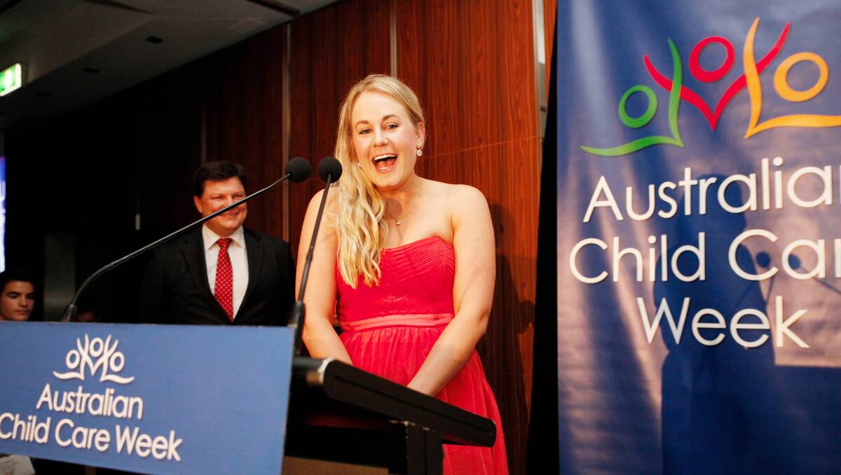 STATEWIDE AWARD: Milestones Early Learning Centre director Georgina at the awards night in Sydney.
