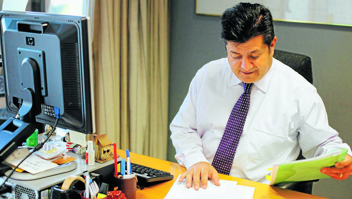 FACING ALLEGATIONS: Former member for Northern Tablelands Richard Torbay at work in his office in this undated photo.
