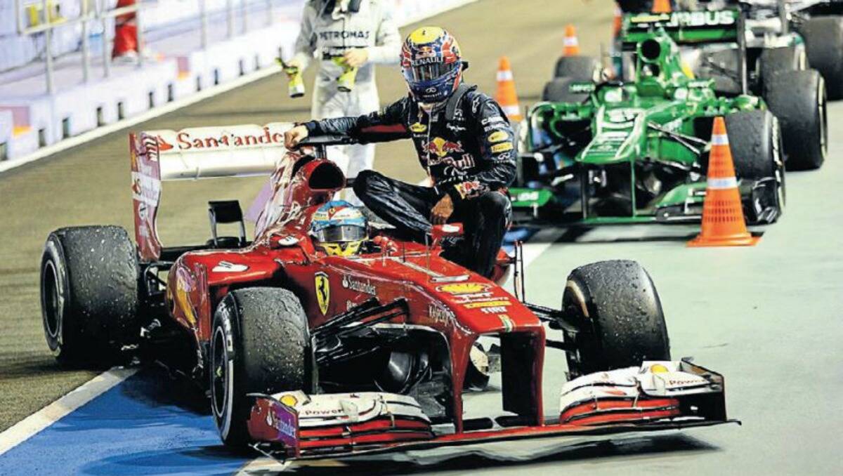 Australian racing driver Mark Webber