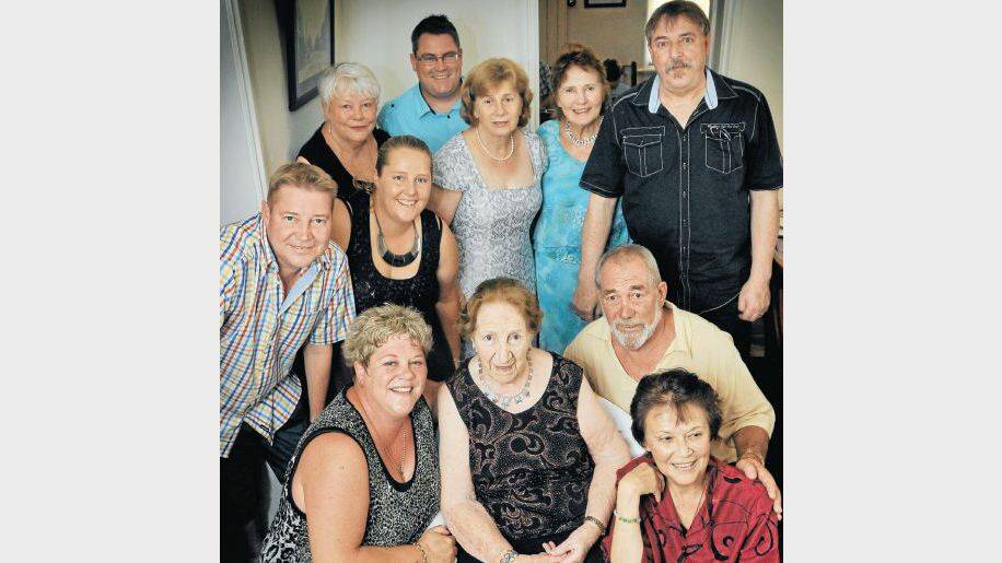 Kuiper family matriarch Melanie Kuiper (front, centre) celebrates her 100th birthday with family in Tamworth at the weekend. Helping mark the milestone are (back, from left) Annie Kuiper, Michael Kuiper, (middle) Adam Kuiper, Sophie Kuiper, Melanie Moore, Rita Slagerm, Jan Neve and (front) Toni Kuiper, Melanie, Kawah Choy and Marcel Kuiper.