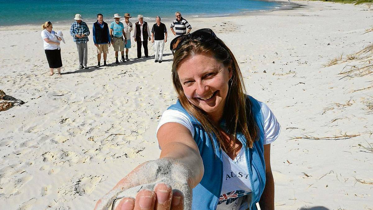 National judge for the Keep Australia Beautiful Clean Beach Award Averil Bones inspected Huskisson Beach. The country’s best beach will be announced on Monday.