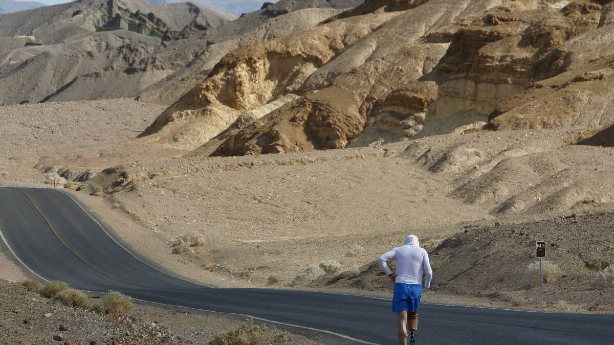 Annual Badwater Ultra Marathon held in Death Valley's extreme heat. PHOTO: GETTY IMAGES