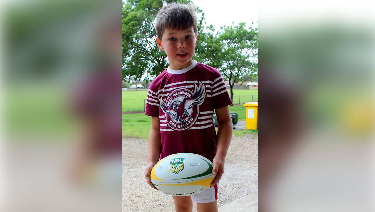Mudgee Dragons junior Bailey Consadine believes his Manly Sea Eagles will win the NRL grand final. PHOTO: DARREN SNYDER