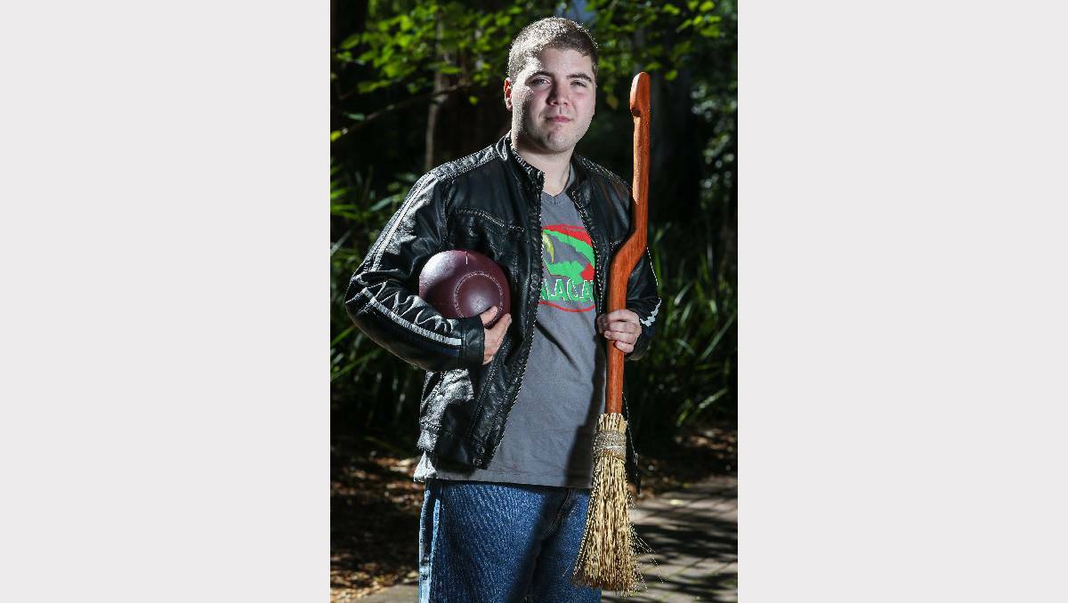 Broom-maker Chris Downes. Photo: Adam McLean