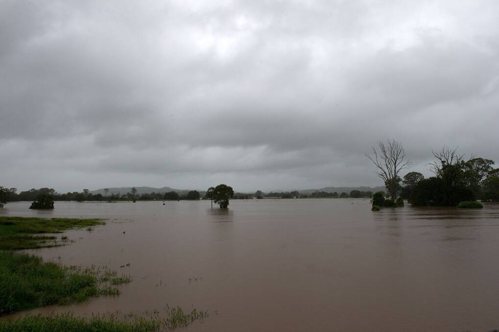 The Mary Valley on the outskirts of Gympie is flooded. Gympie residents are bracing for the fourth flood of the year with the Mary river expected to peak early tomorrow morning. Photo: Bradley Kanaris/Getty Images