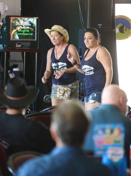 Contenstants at the Karaoke Talent Quest at the South Tamworth Bowling Club. Photo:Barry Smith 210114BSK05