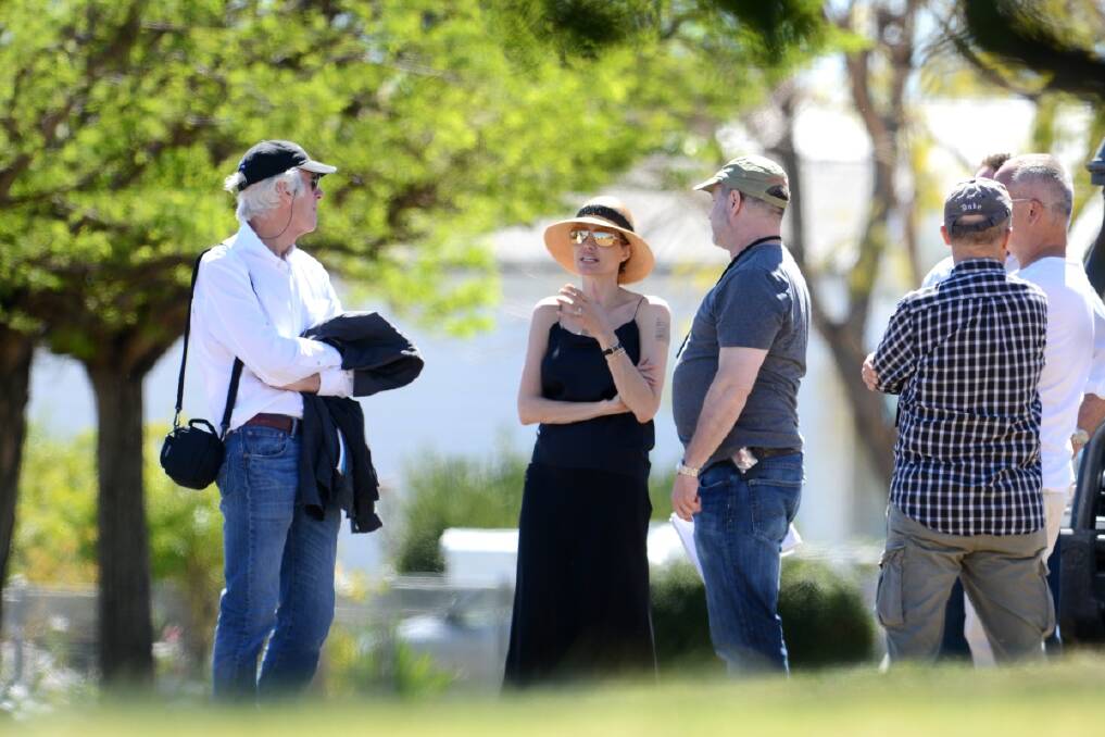 Angelina Jolie briefly visited Werris Creek to scout locations for the new film she is directing. Photo:Barry Smith.