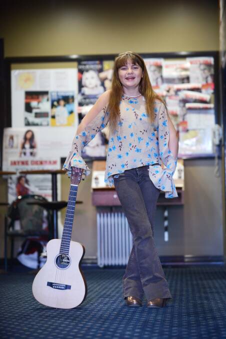 ElleJay Veasey following her performance in a talent quest. Photo:Barry Smith 210114BSC20