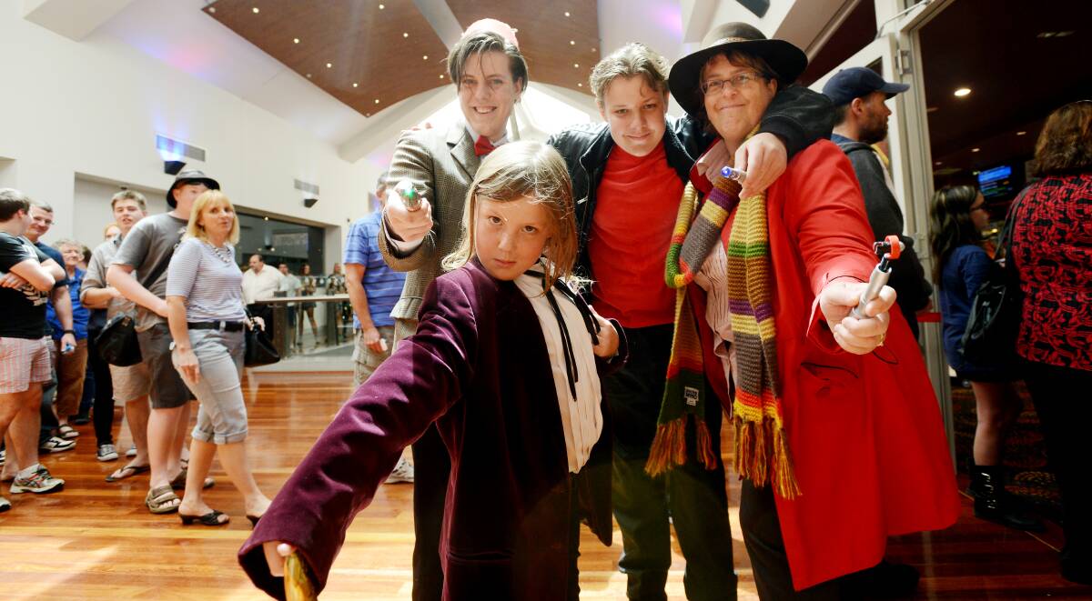Fans line up for Dr Who at The Forum 6 Cinema in November. Photo:Gareth Gardner 241113GGG02