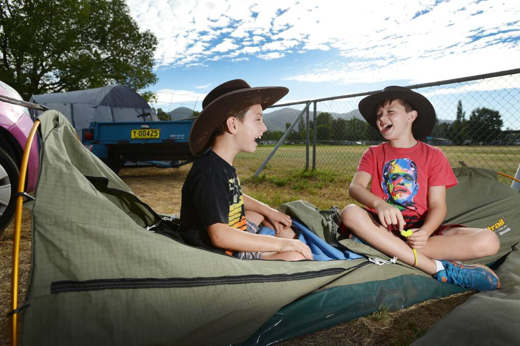 Young campers settle in. Photo:Barry Smith