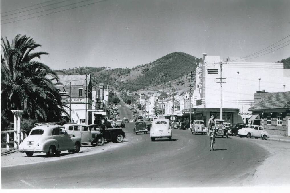 THEN: Looking up to Tamworth's Brisbane St in the mid 1950s.