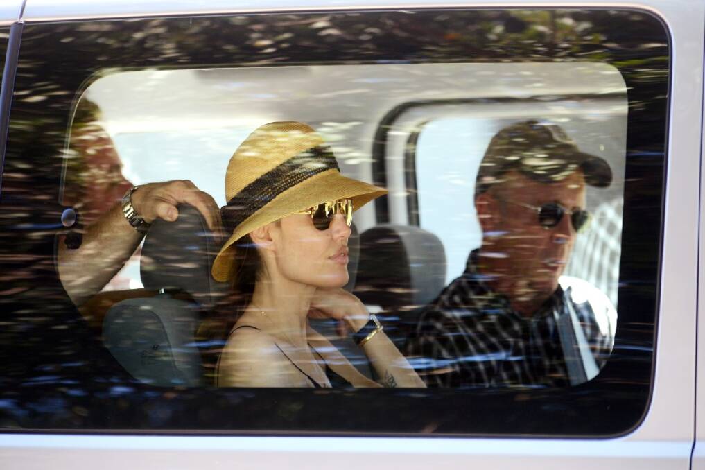 Angelina Jolie briefly visited Werris Creek to scout locations for the new film she is directing. Photo:Barry Smith.