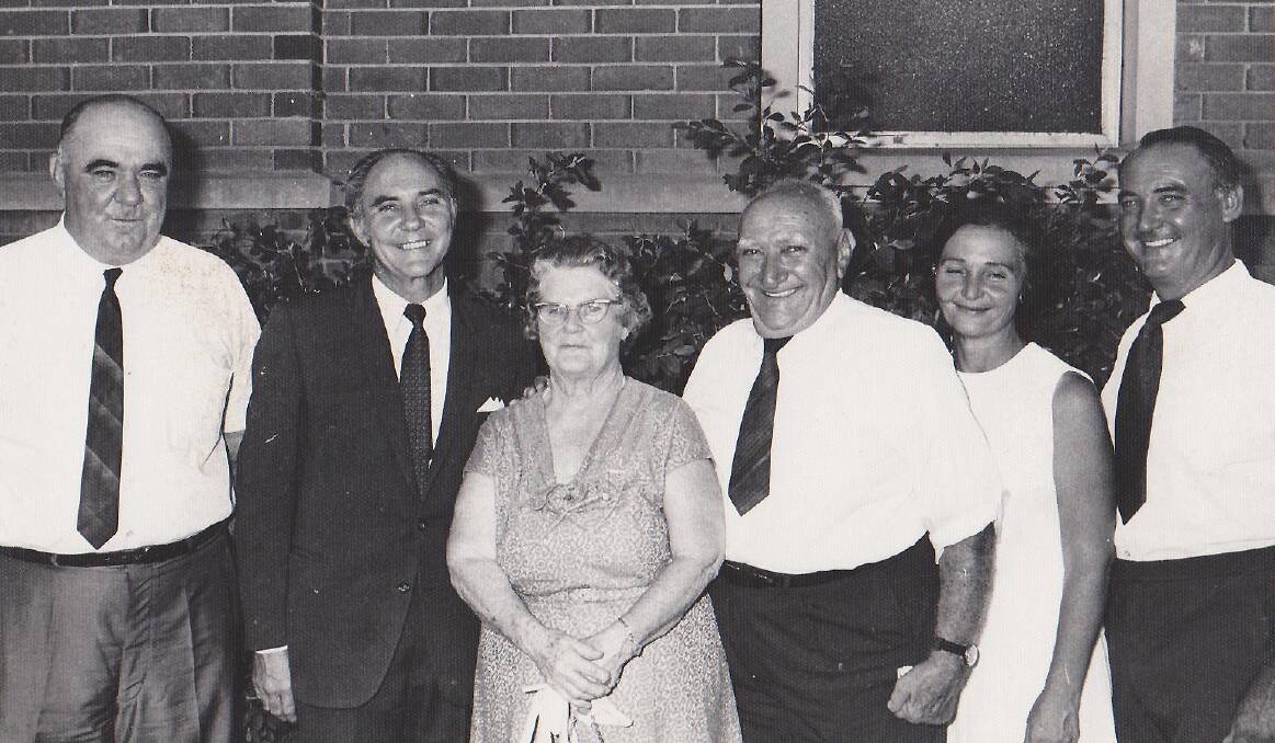 The Big Four: Bruce Picone (right) with from left, brothers Bob and John, parents Madge and Jack and sister, Margaret.