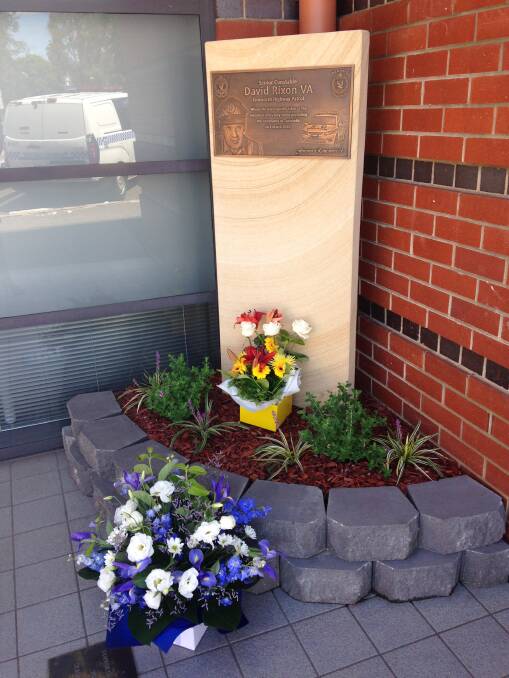 FOREVER in our hearts: A private ceremony was held early yesterday morning to mark the third anniversary of the death of Senior Constable David Rixon, killed whilst on duty in Tamworth in 2012.