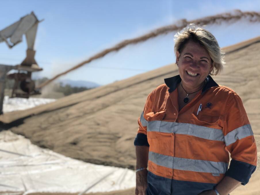 GrainCorp grain handler Tammy Towns, Narrabri, says people should give working in regional NSW a go. Photo Samantha Townsend 