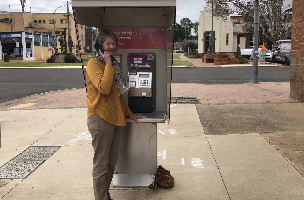 Val Woodland is a volunteer with the Griffith Suicide Prevention and Support Group, and says the new free payphone plan could change lives. PHOTO: Cai Holroyd