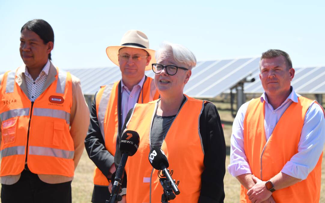 Energy minister Penny Sharpe was in Dubbo to announce $128 million over the next four years to deliver community projects and employment opportunities. Picture by Amy McIntyre