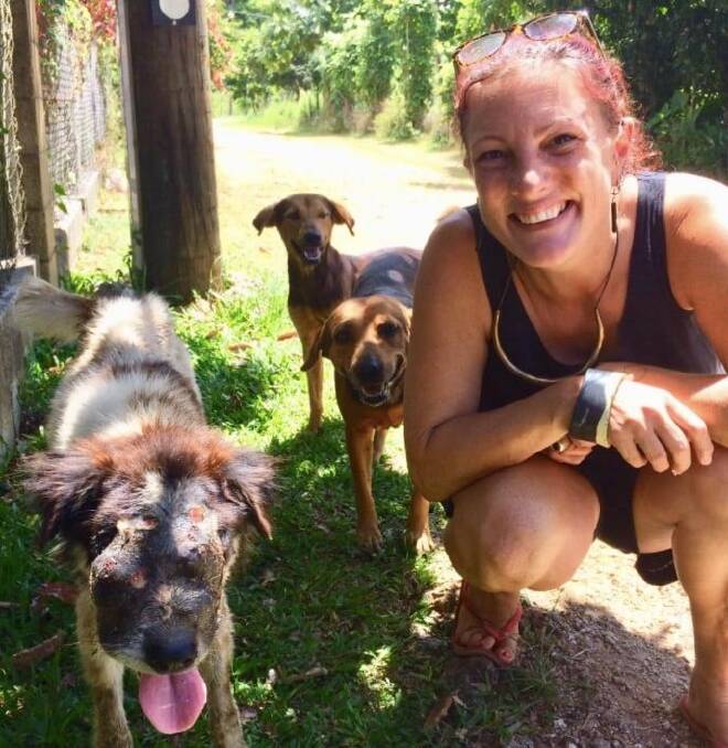 British national Angela Glover, 50, who started the Tonga Animal Welfare Society died in the tsunami on Saturday. Picture: Angela Glover, Facebook. 