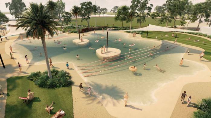 Plans for the new 'Adventure Pool' on Kable Avenue. Picture by Tamworth Regional Council