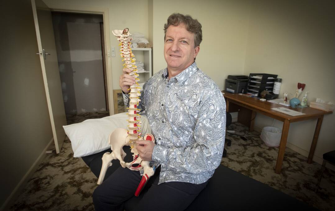 MESSAGE: Tamworth osteopath Donald Hunter wants locals to start moving more. Photo: Peter Hardin