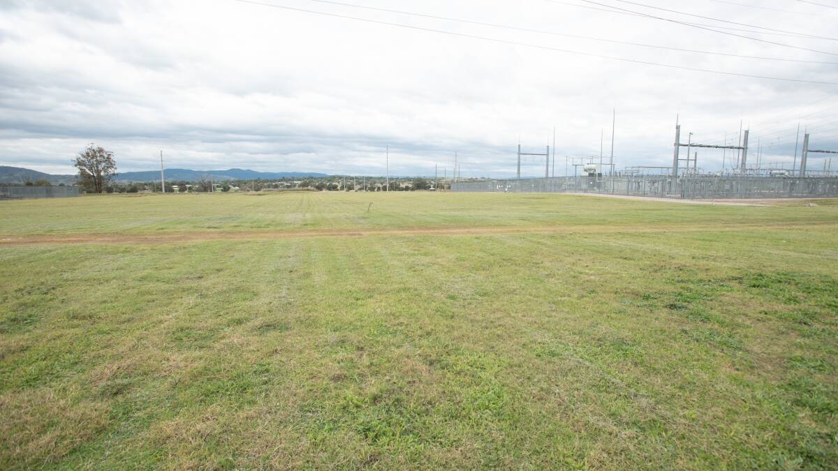 The proposed site is located behind the Transgrid, and near the AELEC and Tamworth Sports Dome. Picture by Peter Hardin