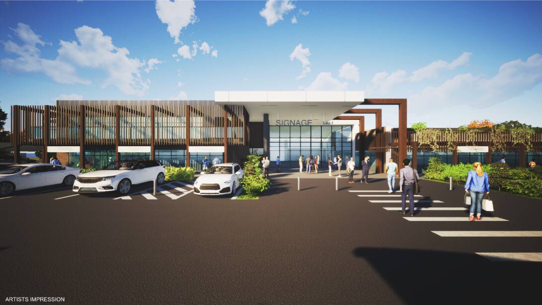 Architectual designs for the proposed supermarket on Goonoo Goonoo Road. Picture from plans