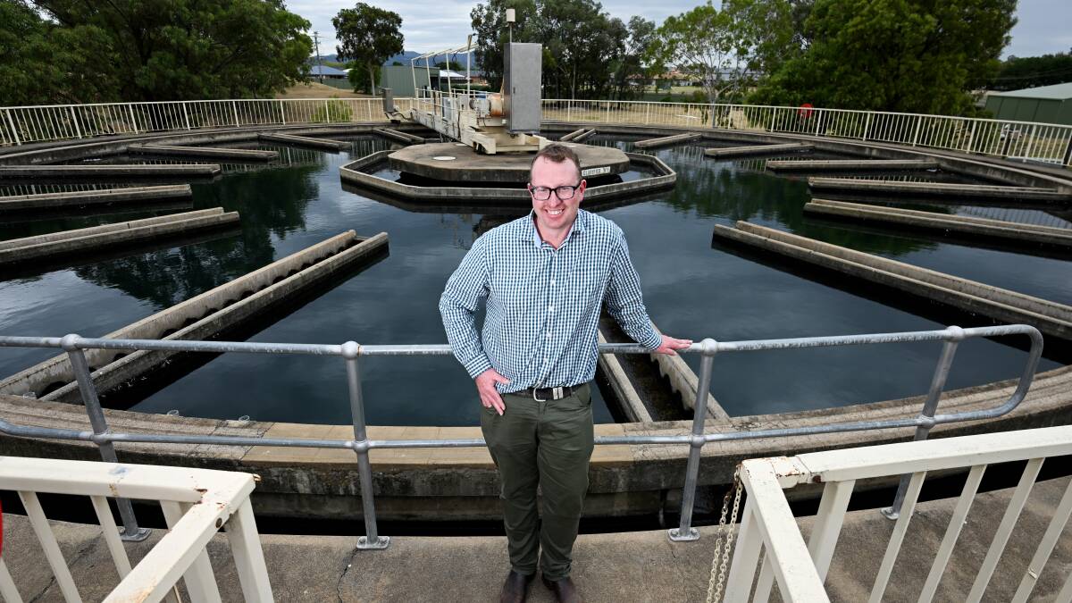 Tamworth Regional Council water and environmental operations manager Dan Coe at the Calala Water Treatment Plant. Picture by Gareth Gardner